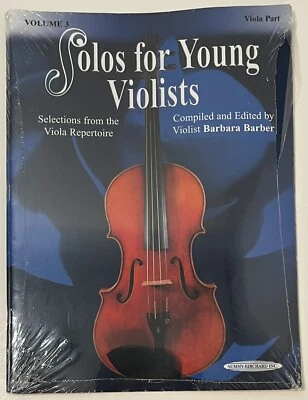 Solos for Young Violists Viola Part and Piano Acc., Volume 3 Summy Richard Inc - Image 1 of 4