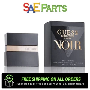 GUESS SEDUCTIVE HOMME NOIR MEN EAU DE TOILETTE EDT NATURAL SPRAY 1 OZ BOXED - Picture 1 of 5