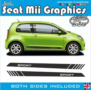 Calcomanías Seat Mii Rayas Laterales FR Cupra Ibiza Pegatinas Gráficos 003 - Imagen 1 de 5