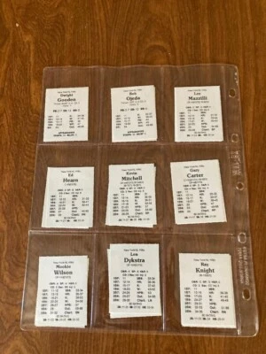 1987 Avalon Hill ORIGINAL Statis Pro Equipo de Béisbol Conjunto New York Mets Foto 1 de 3