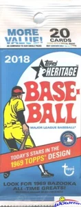 2018 Topps Heritage Baseball JUMBO FAT PACK Sealed Pack! Shohei Ohtani RC Year! - Picture 1 of 1