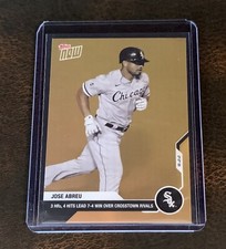2020 TOPPS NOW #ODB-3 JOSE ABREU ROAD TO OPENING DAY BONUS CARD - 3 HR GAME