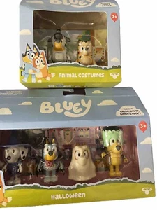 Paquete de 4 figuras de acción Bluey Disfraz Halloween - Bluey Bingo Lucky Chloe - Imagen 1 de 15