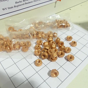 Qty 25: M8 x 1.25 Copper Plated - Finest Quality - Exhaust Manifold Lock Nut - Bild 1 von 10