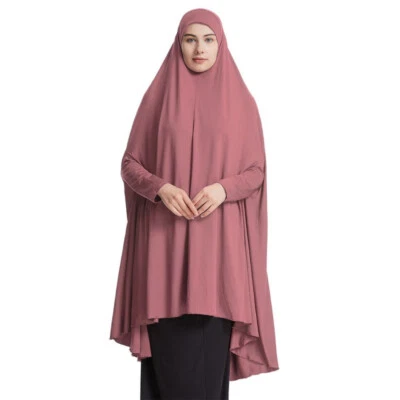 Ramadan Women Muslim Abaya Overhead Hijab Khimar Dress Islamic Prayer Burqa Robe - Imagem 1 de 4