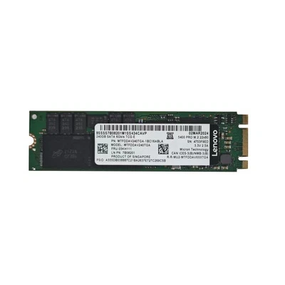 Micron 5400pro 240G M.2 2280 SATA MTFDDAV240TGA-1BC16ABLA FRU 03KH111 PN 7B08201 - Image 1 of 2
