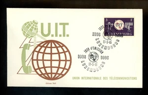 Postal History Luxembourg FDC #431 ITU UN Telecommunications 1965  - Picture 1 of 2