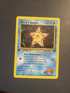 1° Edizione Misty’s Staryu 92/132 - Sfida Palestra - Near Mint - Foto 1 di 1