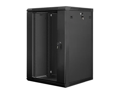 5901969403237 Wall-Mounted Rack 19'' 18U 600X600mm black LANBERG - Image 1 of 4