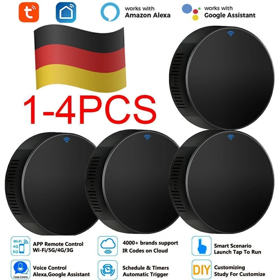 1-4PC Tuya Smart Wifi IR Fernbedienung Infrared Remote Controller Hub - Bild 1 von 4
