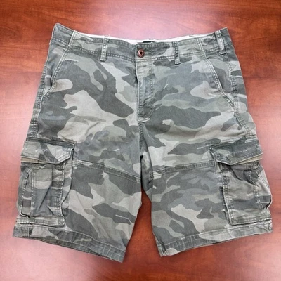 Pantalones Cortos Hollister De Colección Para Hombres 36 Camuflados Bolsillos de Carga Camuflaje Envejecido Y2K Foto 1 de 4