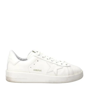 Sneakers GOLDEN GOOSE da uomo in pelle bianca con lacci Pure Star taglia UK 8 RRP 390 - Foto 1 di 10
