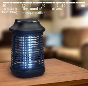 Zapper Insetti Elettrico Antimosche Antizanzare Trappola UV LED Interno Esterno 4200V - Foto 1 di 10