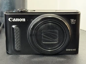 Canon SX610HS Black Long-focus Digital Camera Gift English Tested On sale as pic - Picture 1 of 14