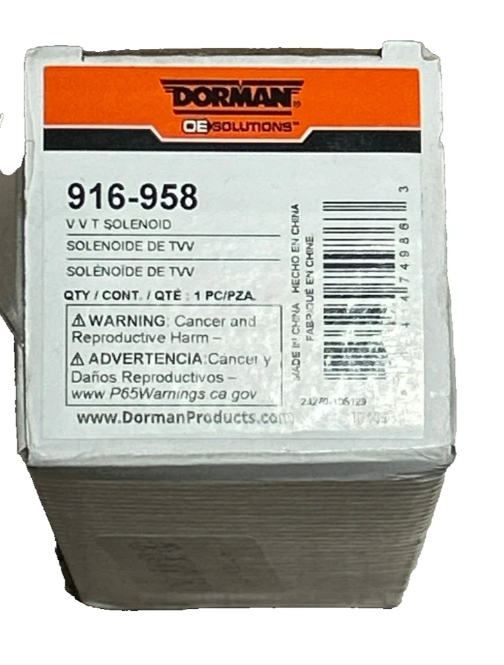 Dorman 916-958 Engine Variable Timing Oil Control Valve – NEW Foto 1 de 2