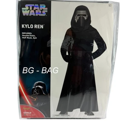 Kylo Ren 儿童小号 4-6 儿童服装星球大战续集三部曲第七至第九集 — 第 1/4 张图片