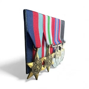 WWII Italy Star Medal Group [NZ]  - Court Mounted Replicas - Picture 1 of 4