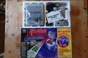 Nintendo Snes Super Nintendo More Fun Set Pal ITA Super Mario World + Super GB - Imagen 1 de 24