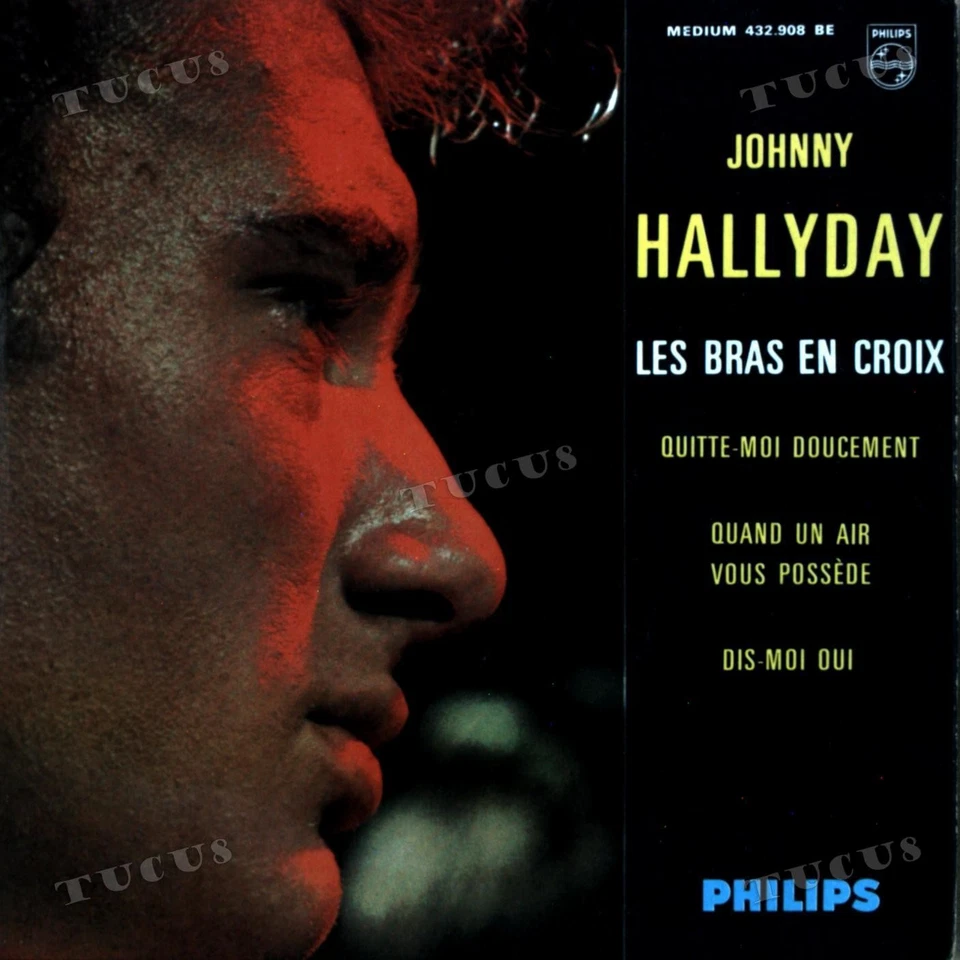 Johnny Hallyday - Les Bras En Croix 7in 1963 (VG/VG) .* - Image 1 of 1