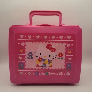 Vintage Sanrio Hello Kitty Pink Lunch Box 1990s - Picture 1 of 5