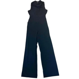 Aritzia Babaton schwarz weites Bein Gürtel ärmellos Overall Größe 8 - Bild 1 von 16