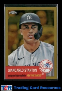 2022 Topps Chrome Platinum Anniversary #285 Giancarlo Stanton Gold #/50 - Picture 1 of 2