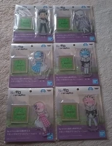 Re:ZERO Namco Limited Acryl Standplatte Set Emilia Subaru Rem Ram 6tlg - Bild 1 von 2