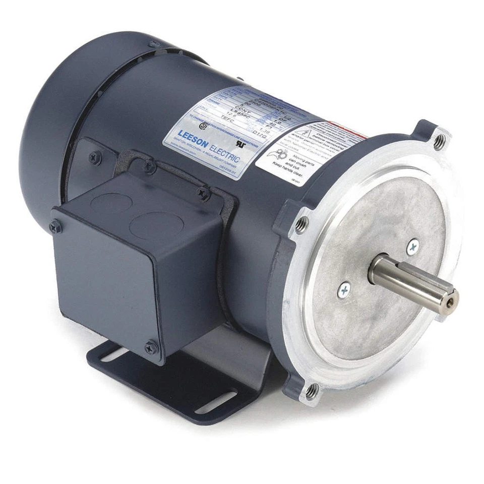 LEESON 098006.00 DC Motor,1/2 HP,2500 rpm,90V DC,56C,TEFC 48ZG61 - Image 1 of 1