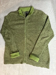 CHAQUETA POLAR CON CREMALLERA COMPLETA REI Verde MUJER TALLA XL Exterior Senderismo Tejido Cálido - Imagen 1 de 11