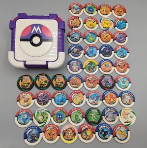 Tomy Pokemon Battrio Coin Chip Japanese LOT of 47 + Masterball Case - Bild 1 von 8