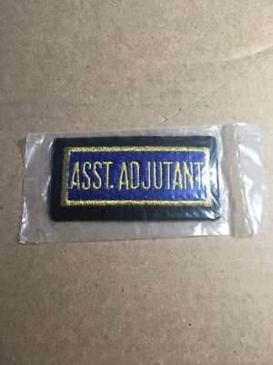 Vtg Asst Adjutant Sew On Patch Badge Army Military Administration Assistant - Image 1 of 4