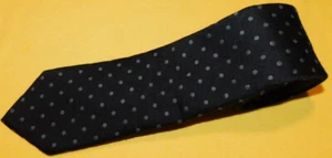MICHAEL KORS BLACK/BLUE POLYESTER/WOOL/SILK DOTS MOTIF TIE - NWT - DESIGNER TIES - Picture 1 of 3