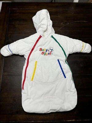 Traje de nieve blanco vintage Baby B’gosh Bunting Sac talla 0/9 meses Foto 1 de 4
