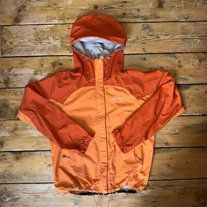 MontBell Shell Orange Jacket Men's Size L BUT FITS SMALL - Picture 1 of 3