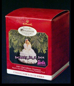 1989 Felices Fiestas Barbie Adorno Sello Club de Coleccionistas Navidad BOGO20 - Imagen 1 de 1