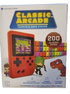 Tech Solutions Classic Arcade Handheld Game System 200 Games - Picture 1 of 2