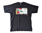 T-shirt noir vintage 1993 Frank Lloyd Wright ballons & confettis fenêtre XL art