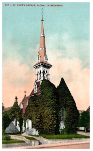 Vintage Saint Luke Church, Tacoma, Washington Post Card . Unposted. BPC - Picture 1 of 2