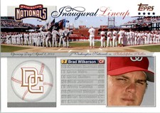2005 Topps Update Washington Nationals Inaug. Lineup #BW Brad Wilkerson 