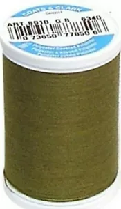 Coats & Clark ~ Dual Duty All Purpose Thread, 250 yd ~ (S910-6340 - Olive) - Picture 1 of 1