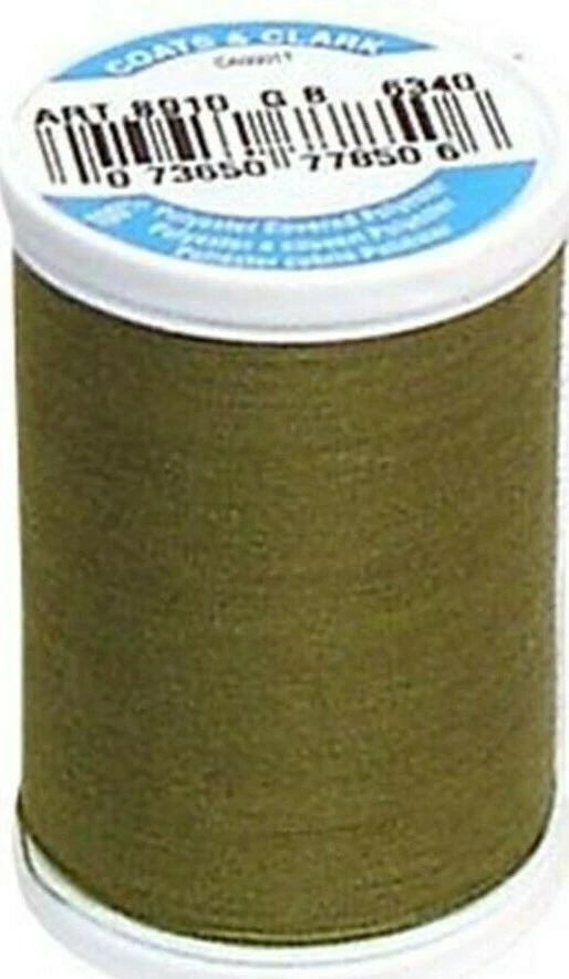 Coats & Clark ~ Dual Duty All Purpose Thread, 250 yd ~ (S910-6340 - Olive) - Image 1 of 1