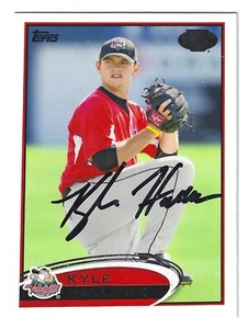 KYLE HALLOCK TRI -CITY VALLEYCATS SIGNED PRO DEBUT CARD BOWLING GREEN FALCONS - Picture 1 of 1