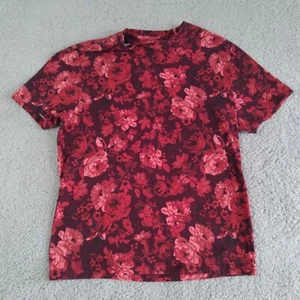 $35 INC International Concepts Men's Red Floral Print T-Shirt Size Small Roses - Picture 1 of 7
