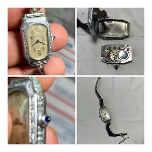 Orologio da polso donna Bedford design art deco anni '20. (Ha bisogno di riparazione) - Foto 1 di 7