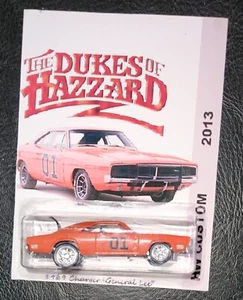 2013 CUSTOM Dukes Hazzard General Lee ‘69 Charger Hot Wheels Real Riders Antenna - Picture 1 of 6