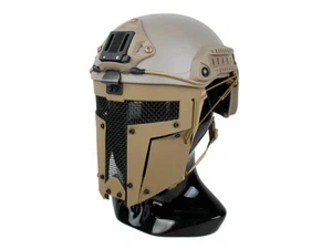 Tactical Steel Full Face Mask Shield Protector For ACH / MICH / FAST Bump Helmet - Picture 1 of 21