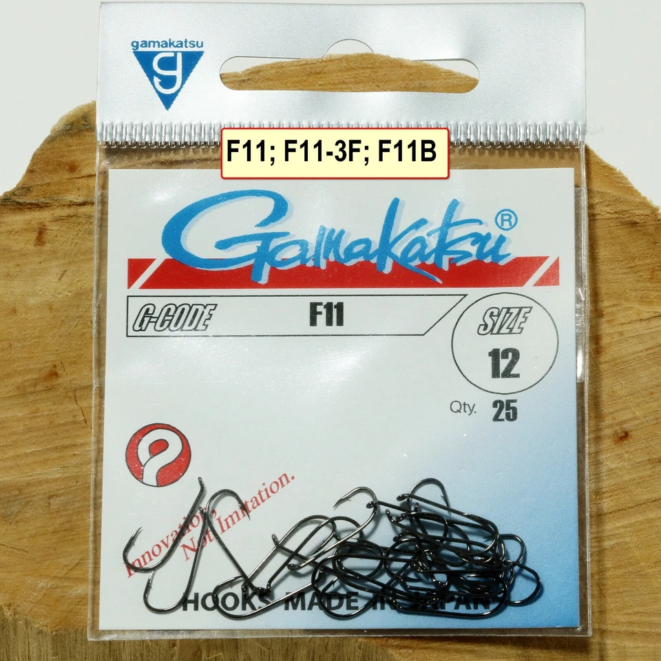 Gamakatsu F 11 , F11 B Größe # 16;14;12;10;8;6;4 Trockenfliegen Haken - Bild 1 von 1