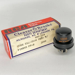 (1) Geprüfte starke Cinch 12H6 Röhre mit Hackbeil Brooks Box Datum Code DE Diode (d) - Bild 1 von 3