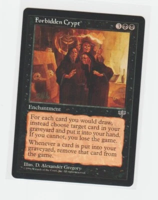 Magic the Gathering ~ MTG ~ 1x Forbidden Crypt ~ MIRAGE ~ M/NM - Image 1 of 2