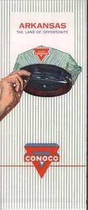 1960 Conoco Road Map: Arkansas NOS - Picture 1 of 1